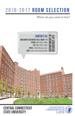 2016-2017 room selection - Central Connecticut State University