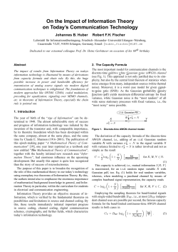 On the Impact of Information Theory on Today`s Communication