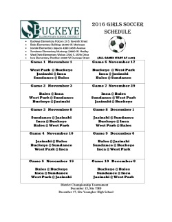 2016 Girls Soccer Schedule Buckeye Elementary Falcons 211 S