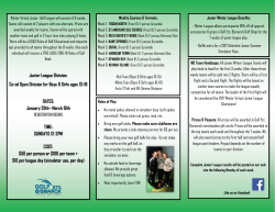 2017 Winter Virtual Golf Junior League