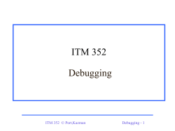 ITM 352 File I/O Lecture #21