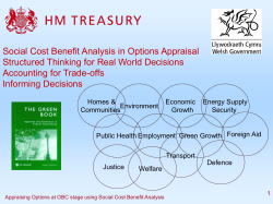 Social Cost Benefit Analysis