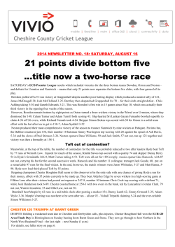 21 points divide bottom five &hellip;title now a two