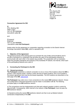 Microsoft Word version - Danish Internet eXchange point