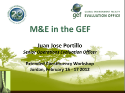 GEF operational focal points - Global Environment Facility