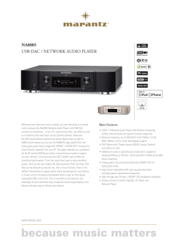 na8005 usb-dac / network audio player