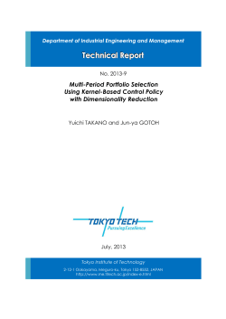Multi-Period Portfolio Selection Using Kernel