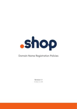 Domain Name Registration Policies