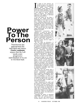 Progressive Individualism