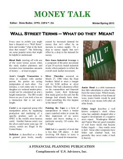 2013 Winter/Spring - US Advisors, Inc.