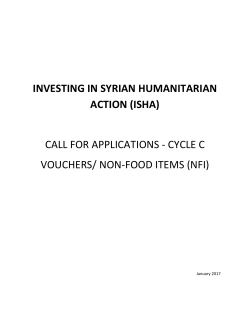 call for applications - cycle c - Apply for ISHA