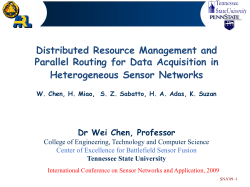 Parallel Routing for Heterogeneous Sensor Networks