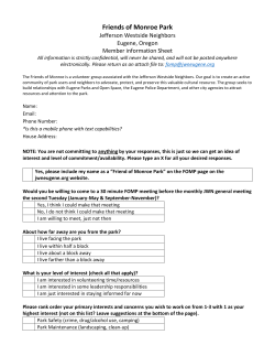 Friends of Monroe Park form - Jefferson Westside Neighbors