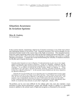 Situation Awareness In Aviation Systems