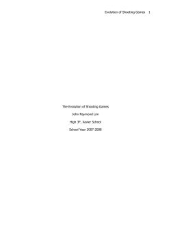 The Evolution of Shooting Games