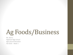 Ag Foods/Business - Weld RE9 School District