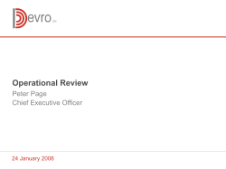 Operational Review