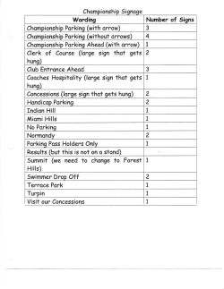 Clerk af Caurse (large sign ihst gets I