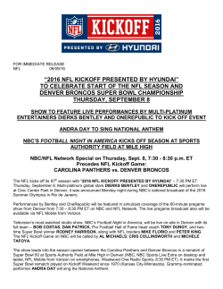 2016 nfl kickoff presented by hyundai