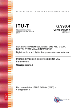 ITU-T Rec. G.998.4 Corrigendum 4 (06/2012) Improved impulse