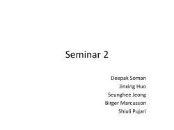 Seminar 2