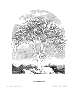 A Self-Adjusting Search Tree - ACM Digital Library