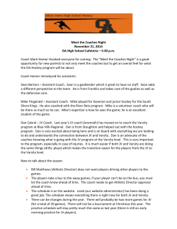 minutes - Oliver Ames High School Hockey