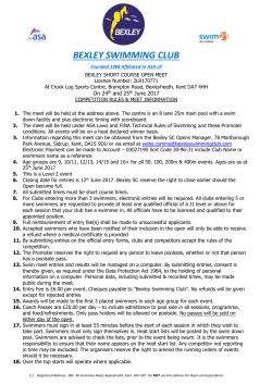 Text here - Bexley Swimming Club