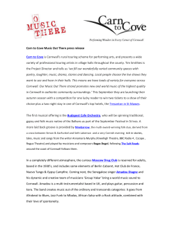 Carn to Cove Music Out There press release Carn to Cove is