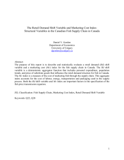 The retail demand shift variable and marketing cost index: Structural