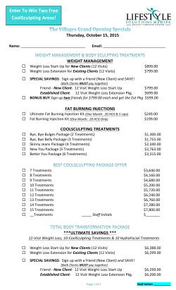 Enter To Win Two Free CoolSculpting Areas!