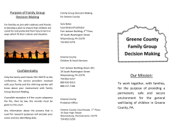 Greene County Family Group Decision Making