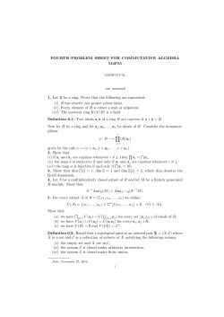 problem sheet 4