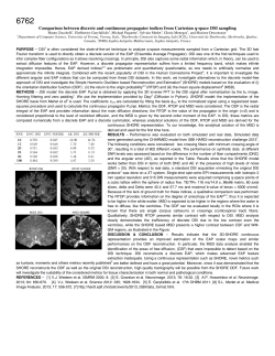 Comparison between discrete and continuous propagator