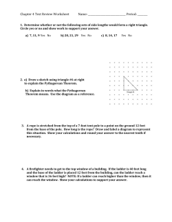 Chapter 4 Test Review Worksheet Name: Period: ______ 1
