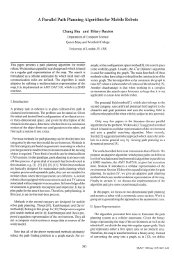 A Parallel Path Planning Algorithm for Mobile Robots