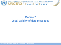 Module 1, C1, S1 - UNCTAD TrainForTrade