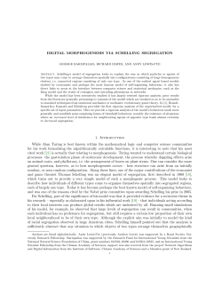 Digital morphogenesis via Schelling segregation