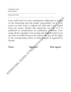 I/we certify that I/we have participated sufficiently in writing of the