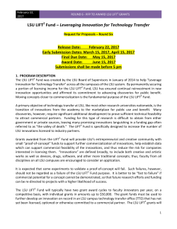 LSU LIFT2 Fund - Louisiana State University