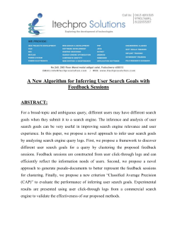 A New Algorithm for Inferring User Search Goals with Feedback