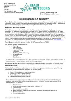 Risk Management summary
