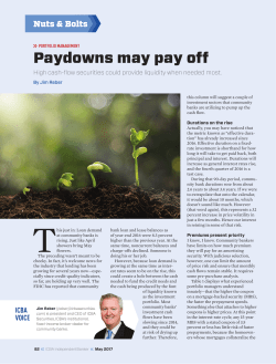 Paydowns may pay off