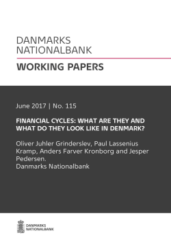 Financial Cycles - nationalbanken.dk