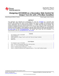 Designing UCC28250 as a Secondary Side