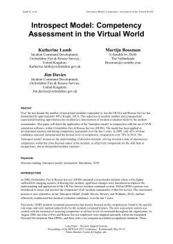 Introspect Model - Competency Assessment in the Virtual World (2015)