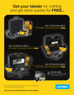 Get your labeler for nothing and get done quickly for FREE..