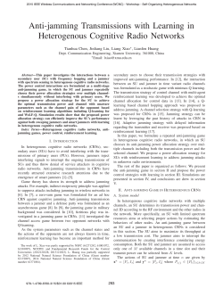 Learning-based Anti-jamming Transmissions in Heterogenous