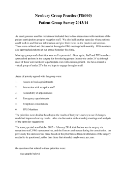Patient Group Survey - Newbury Group Practice