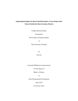Exploring Strategies for Rural Youth Retention: A Case Study of the